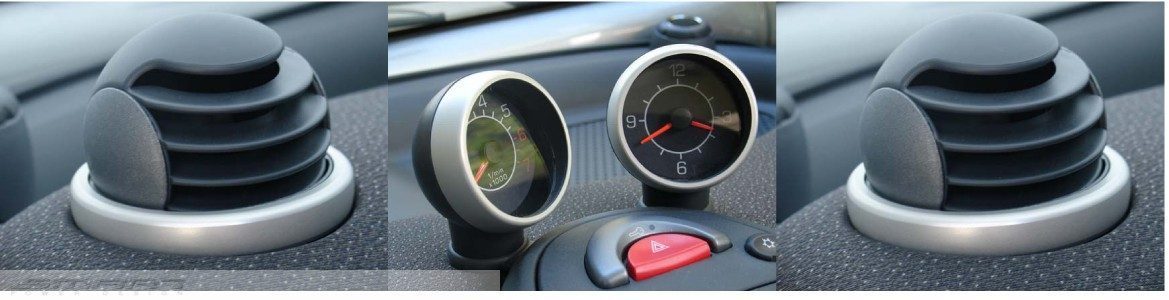 Install a clock on Smart Fortwo 450 